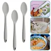 Spoons 3 Pcs Silicone Spoon Noodle Salad Mixing Silica Gel Japanese Soup