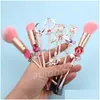 Make -up Pinsel 8pcs Set Sailor Moon Magische Sakura niedliche Pinsel Kosmetische Gesichtspulver Fundament Bie