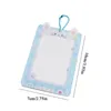 Cadres mignons en acrylique Carte Holder Sleeve PO Protection Pendre Idol Afficher Stand Brick Bricktop Decor