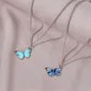 Colliers pendants Personnalité de vent froid Chaîne de clavicule de papillon simple pour femmes accessoires de bijoux de choker
