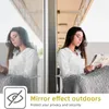 Autocollants de fenêtre dans un film de miroir à sens unique Confidentialité de jour Statique Cling non adhésive Contrôle de la chaleur Antif Tint réfléchissant pour le bureau à domicile