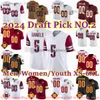 5 Jayden Daniels Jersey 2024 Utkast till Pick No.2 Anpassade fotbollströjor Terry McLaurin Emmanuel Forbes Jr Sean Taylor Sam Howell Chase Young Jahan Dotson Logan Thomas