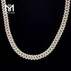 Män smycken Hip Hop Sterling Sier Lab Diamond VVS Moissanite Cuban Link Chain