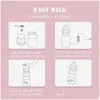 Butelki dla niemowląt 5-sekundowy PPSU szklany materiał butelki szeroki otwór Szybkie palce przeciw kolorze nowonarodzone trening mleka i akcesoria karmienia woda d otvpl