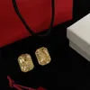 Ljusgul stor rhinestone studörhängen 18k guldpläterad mässingsmaterial ädla lyxörhängen designer smycken för kvinnor och flickor 283f
