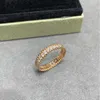 Sieraden meesterontwerpen hoogwaardige ringen kraal ring voor vrouwen goud 18k roos smal met gemeenschappelijke Vanly