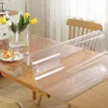 Table Cloth Clear Plastic Cover Protector 42 X 90 Inch 1.5 Mm Thick Mat Wooden Kitchen