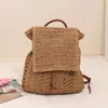 Totes mochila feminina de palha de verão boho bohemian saco de ombro oco hobo crochet sacolas de viagem para mulheres maconha de maconha de praia