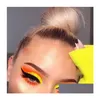 Eye Shadow Colorf Neon Eyeshadow Powder 6 Colors Nail Art Matte Glitter Lätt att bära kosmetik Makeup Drop Delivery Health Beauty Eyes Oturo