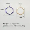 Charms 29 23 mm 10pieces / sac en alliage zinc HEXAGONS PENDANT POUR LES BOUCES DIY Collier Bijoux Accessoires