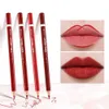 Lip Pencils Juego de lápiz labial impermeable lápiz labial mate de lápiz labial duradero herramientas cosméticas D240510