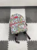 Backpack de designer Backpack estilo clássico bordado gletter bolsas