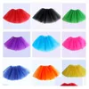 Rokken 14 kleuren topkwaliteit snoepkleur kinderen tutus rok dansjurken zacht tutu jurk ballet 3Layers kinderen pettiskirt kleding 10p otshz