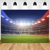 Party Decoration Boys Football Field Thème Art Blue-Green anniversaire Baby Shower Pographie fond Enfants Children Room Decor Supplies