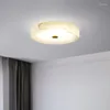 Deckenlichter moderner minimalistischer Marmor Kronleuchter 30 cm kreisförmige nordische Schlafzimmerlampen für Wohnzimmer Restaurantstudie Korridorbeleuchtung