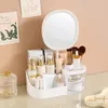 Storage Boxes Cosmetic Display Cases Tabletop Makeup Brush Holder Organizer Large Capacity Box Dustproof