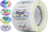 500 pezzi Rainbow Holo grazie adesivi 4 disegni olografici per il supporto delle mie etichette regalo per piccole imprese Wrap22258466980