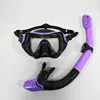 Профессиональные плавательные водонепроницаемые мягкие силиконовые плавательные очки Полностью сухая дыхательная труба