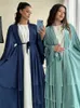 エスニック服ラマダンサテン着物abayaドバイトルコイスラムイスラムムスリムムスストドレス祈りの祈りの服女性のためのkaローブフェムムスルマネT240510