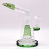 8 a 9 pulgadas a gran escala verde transparente fabuloso huevo múltiple color vaso de vidrio dabber plataforma recicladora tuberías de agua tubería de humo