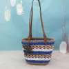 手作りの草織りハンドバッグサマーファッショナブルなカジュアルショルダービーチフォトペーパーロープトートバッグ