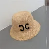 Designer Cappelli a secchio per donne Luxurys Paglie Cappello Fashi