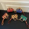 Luxusbeutel Womens Key Wallets Designer Marke Mini Boston Bag Beutel Taschen Münzbörsen Mini Keepall Bags Schlüsselbund Brown Brief