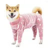 Appareils pour chiens confortable animal de compagnie à sauts doux Keep Pyjamas à motif d'os au vent chaud