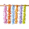 Decorative Flowers 50pcs Hawaiian Beach Leis Necklace Artificial Summer Flower Wreath Wedding Birthday Decoration