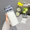 Bouteilles d'eau transparente tasse durable avec plastique en plastique adulte général outils de consommation générale bouteille pour 355 ml