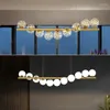 Lustres de style nordique plafond lustre suspension balles en verre g9 led pour table salle à manger cuisine pendante lampe de lampe