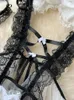 Servizio Serberano in pizzo cavo trasparente aderenza stretta estate di lingerie erotica camis giocate da donna tascapesuita trasparente sexy turista 240425