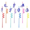 Bebendo ps sts sss roxo letras grandes com temas de plástico reutilizável de desenhos animados para o Pop Party Supplies Girls st com decoração crianças soltar ots3k