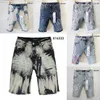 Herren Shorts Designer Shorts Purpur Shorts Hip Hop Ripped Denim Shorts Rough Selvedge 816333 28-40