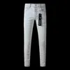 Designer Jeans hommes jeans noirs déchirés marque violette skinny luxe jean pantalon vintage blanc denim streetwear slim fit