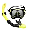 Masque de plongée de plongée professionnelle Masque gonflable Silicone anti-brouillard Goggles Pool Pool Equipment 240506