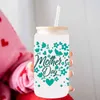 Autocollants de fenêtre 16 oz UV DTF Cup Wraps Transfer Sticker for Glass DIY IMPHERPOROH LOGO Can Gift Mother's Day C8Y0