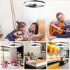 Modernt takfläkt med LED -ljus DC Motor 50 cm stor luftvolym Fjärrkontroll för kök sovrum matsal