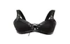 نساء Rosetic Sexy Bra Push Up Backless Pu Gothic Summer Faux Leather Rock Rock Ladies Lace Up Black Wireless Bras5586558