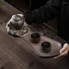 Bandejas de chá Coração japonês Lótus Lótus Dry Poug