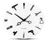 Barber Wall Clock Barber Equiment Tools Wall Clock Modern Design Shop Business Sign Watch Beauty Hair Salon303F4080044