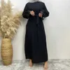 Etnische kleding Fashion Saoedi -Arabië Turkije Abaya Dames Casual kleding Abaya Moslim dames ritsjurk T240510