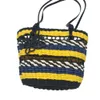 手作りの草織りハンドバッグサマーファッショナブルなカジュアルショルダービーチフォトペーパーロープトートバッグ