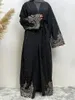 Vêtements ethniques Dernières Abayas pour femmes Appliques Souilles robe Femme Musulmane Turquie Kimono Modest Robe Dubai Islamic Kaftan