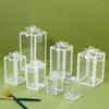 Enveloppe-cadeau 10pcs / pack Boîtes d'emballage d'impression transparent