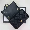 10a Fashion Crossbody Body Fashion Véritable épaule messager Couverture de la chaîne de métal Fip Flip Handbags Handbag Gold Leather de DMSG