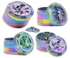 Skull Metal Tobacco Smoke Herb Grinder 4 couches Iceer Ice Blue Rainbow Color Spider Face Animal Fumer Herb Gridering Crusher 63 mm WX91618274