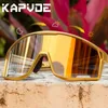 Kapvoe Color Pochromic Cycling Glasses Men MTB Cycling Eyewear UV400 Outdoor Sports Solglasögon Women Road Bike Goggles 240510