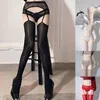 Dames Sokken Open Kruis Zag door Suspender Panty Kantjes Kinderbuigpakketten Lingerie Druppel