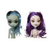 Devil's High School Doll Head 2pcs Fashionable Purple and Red Hair Doll Installation Kit Diy Doll Head Accessoires adaptés aux jouets monstres